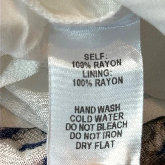 Lulu's Loveliest Of All White Blue Floral Lace Up Maxi Dress Size Small - Picture 13 of 13